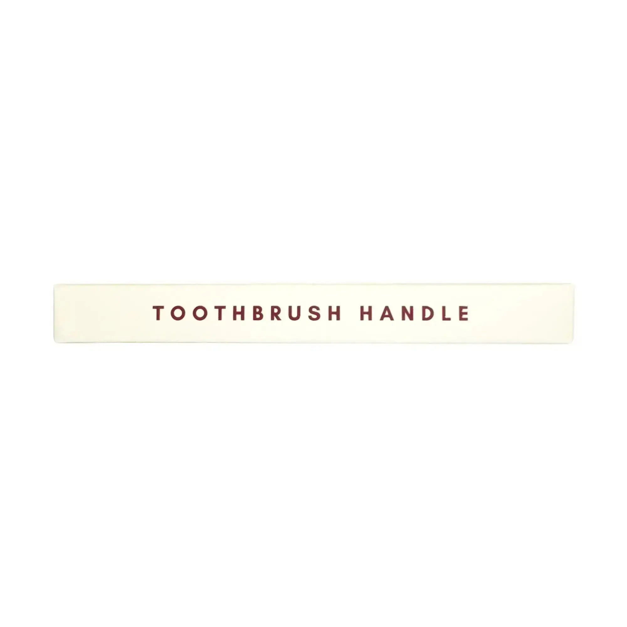 Side view of the Nathan and Sons Toothbrush Handle packaging