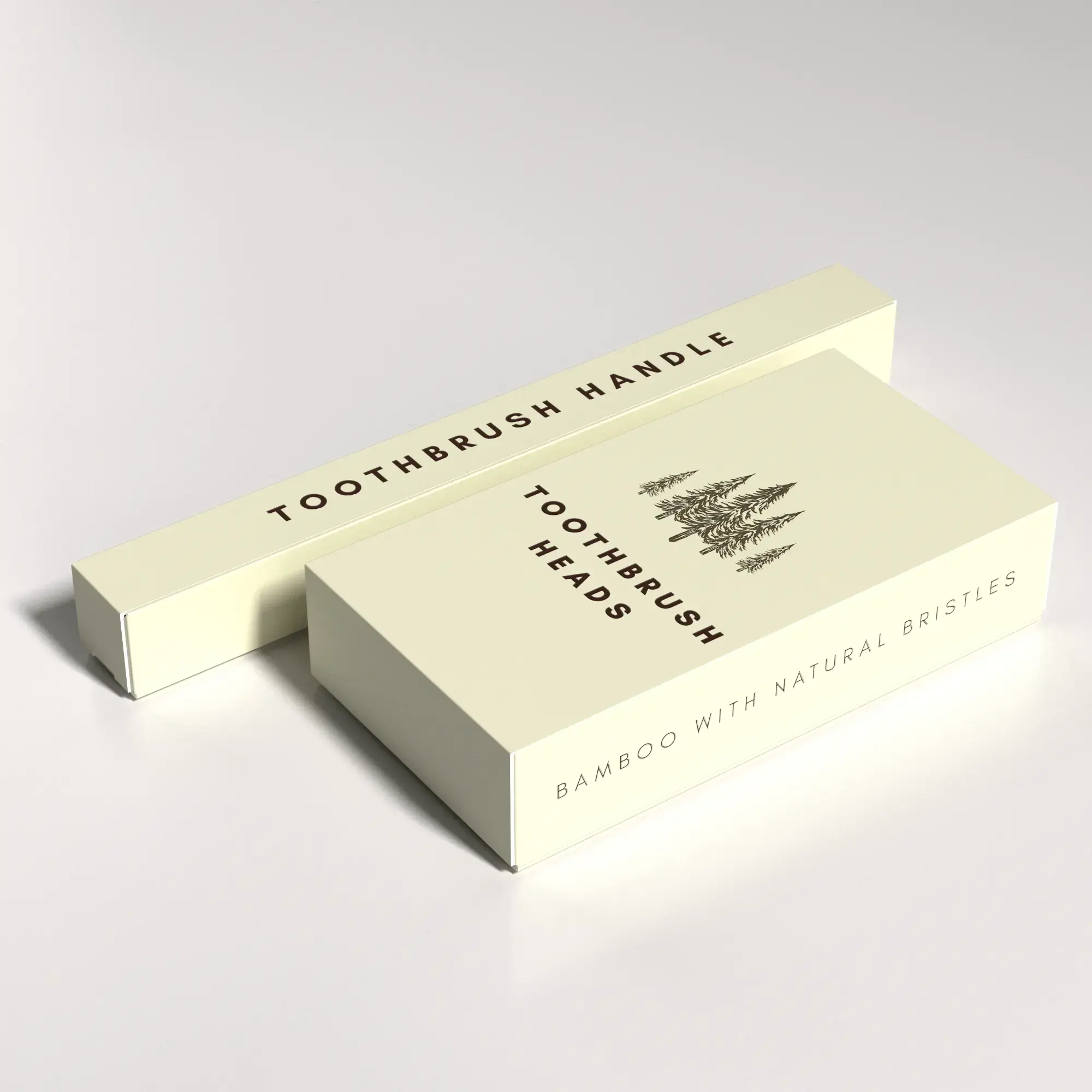 Nathan and Sons Toothbrush Heads and Toothbrush Handle packaging on a white background