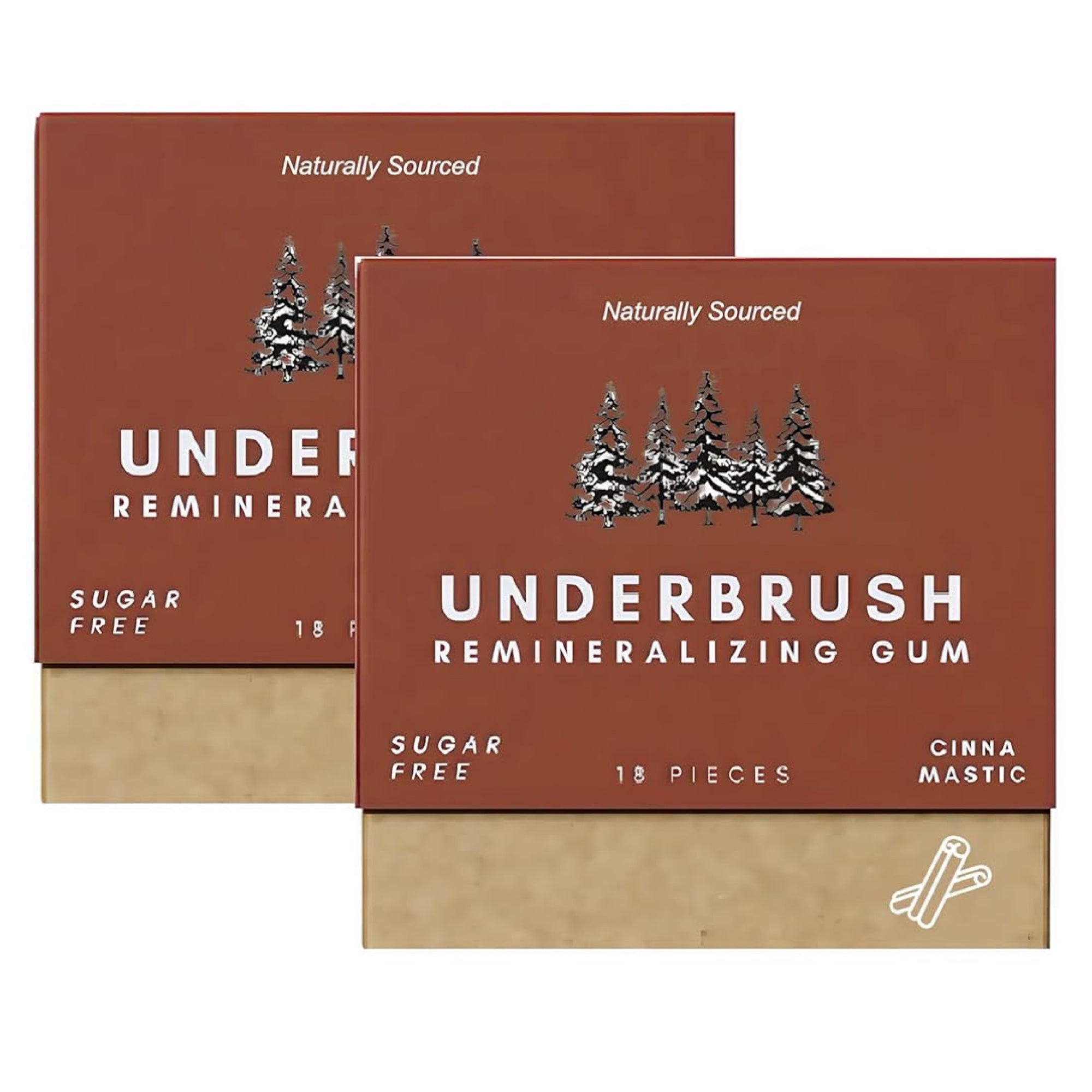 Underbrush Cinna-Mastic counterfeit example - package is very similar, no Nathan & Sons anywhere