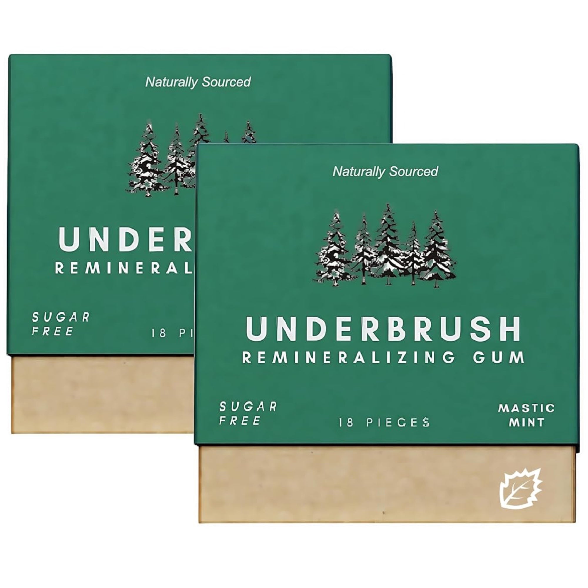 Underbrush Mastic Mint counterfeit example - package is very similar, no Nathan & Sons anywhere
