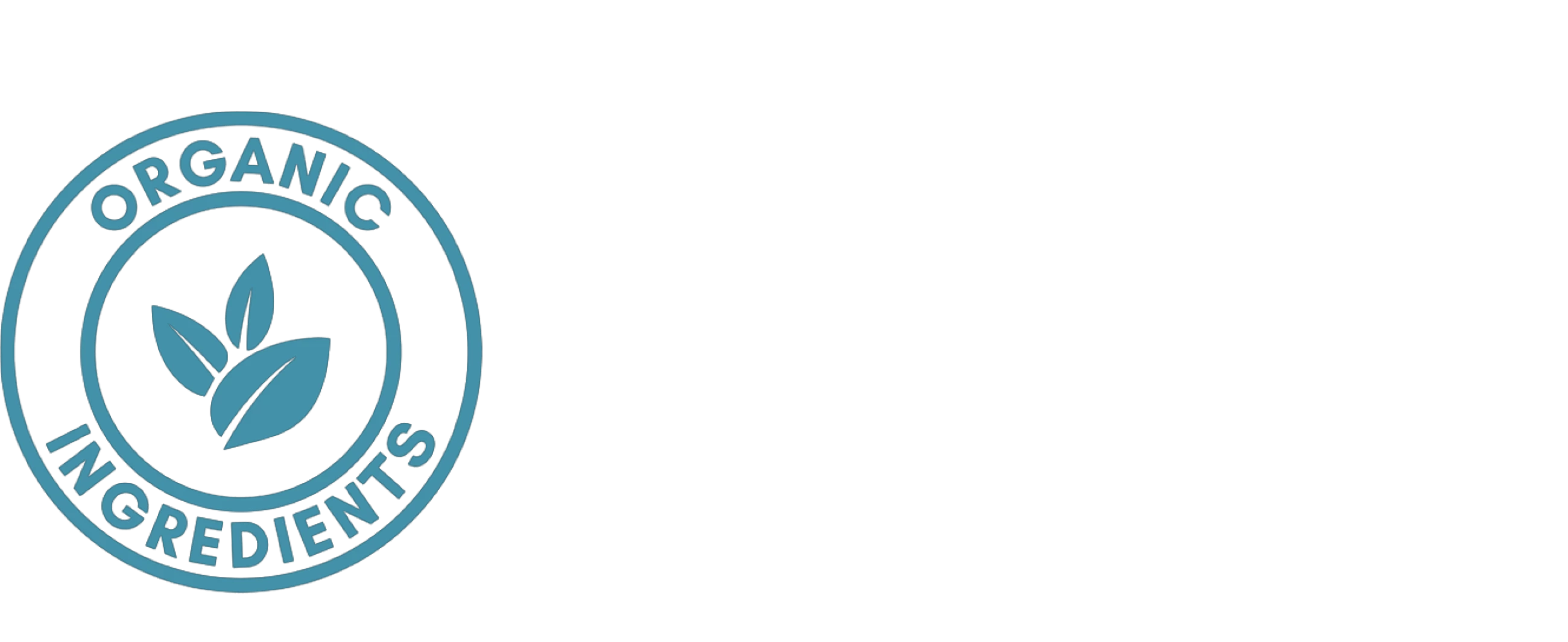 Organic ingredients icon with leaf symbol