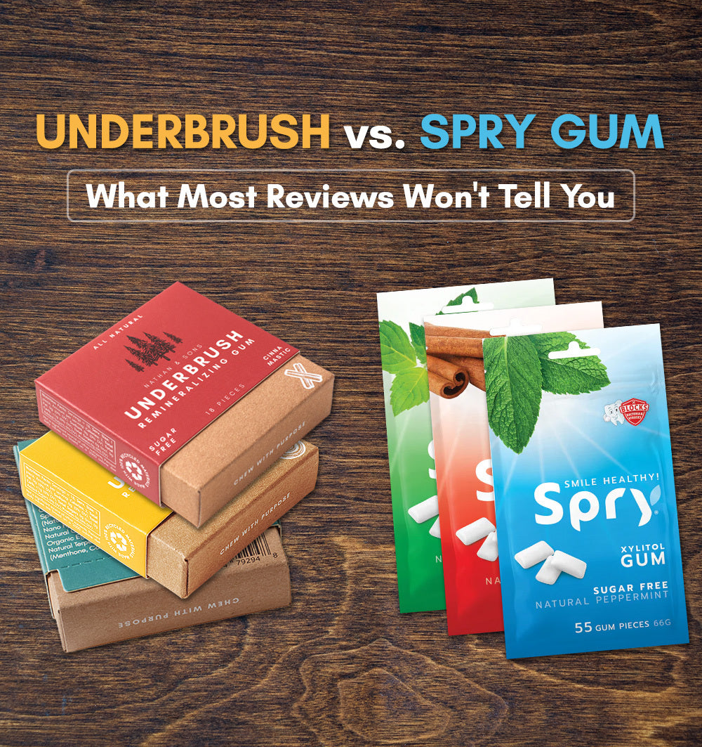 underbrush gum vs. spry gum