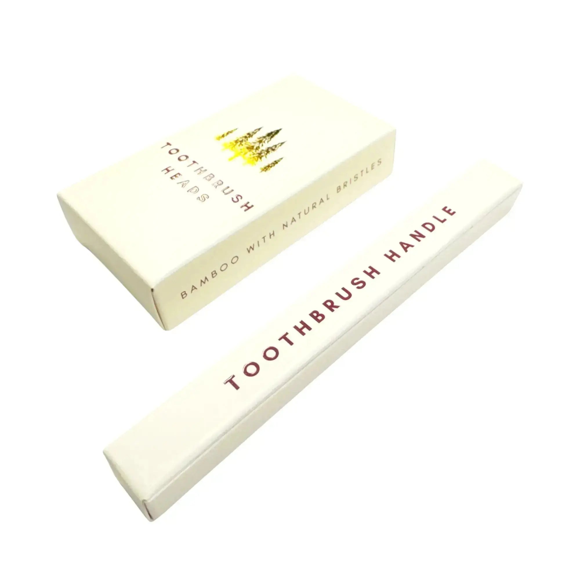 Nathan and Sons Toothbrush Heads and Toothbrush Handle packaging on a white background